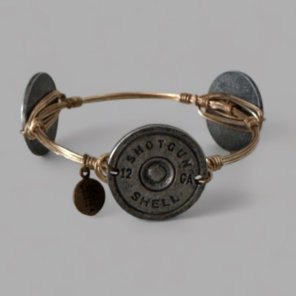 Bourbon & Bowties Shotgun Shell Bangle Bracelet